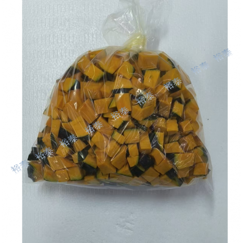 有皮青南瓜切1x1cm